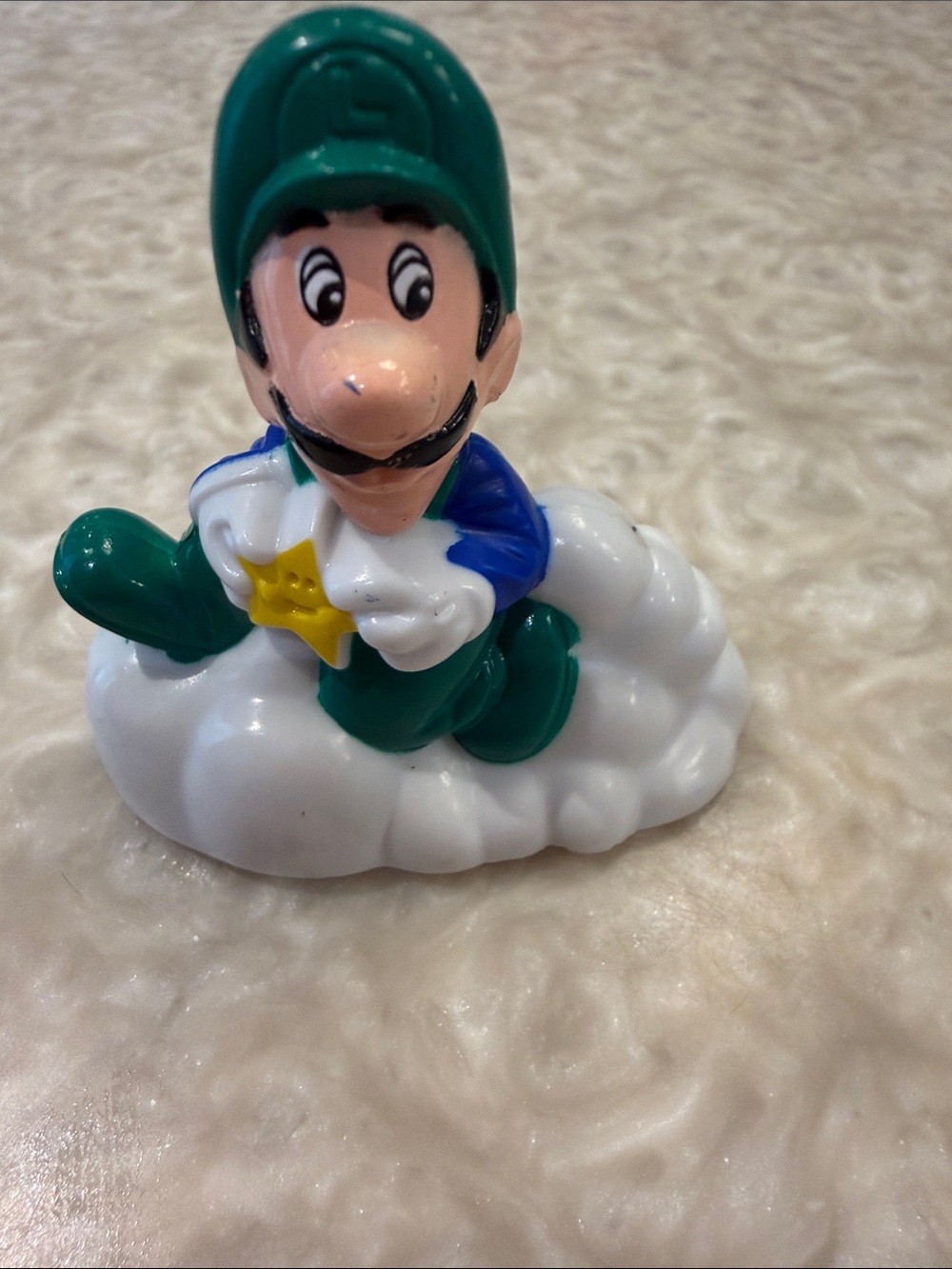 (5/$20) 1989 Nintendo Super Mario Bros. 3 Luigi on a Cloud Pull-Back Happy Meal